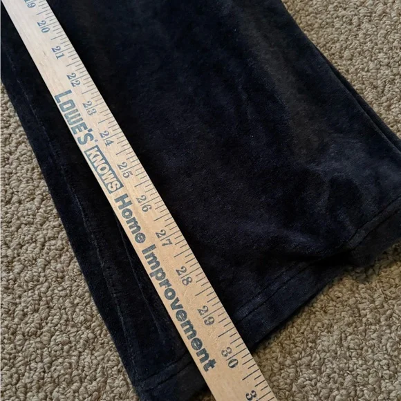 Lululemon Black Velour Wide-Leg Pants - Picture 6 of 6